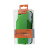 REIKO IPHONE SE/ 5S/ 5 3-IN-1 HYBRID HEAVY DUTY HOLSTER COMBO CASE IN GREEN CLEAR
