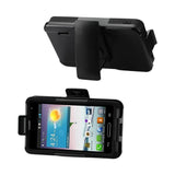 REIKO LG OPTIMUS F3 3-IN-1 HYBRID HEAVY DUTY HOLSTER COMBO CASE IN BLACK