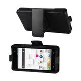 REIKO LG OPTIMUS L9 3-IN-1 HYBRID HEAVY DUTY HOLSTER COMBO CASE IN BLACK