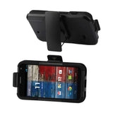 REIKO MOTOROLA MOTO X 3-IN-1 HYBRID HEAVY DUTY HOLSTER COMBO CASE IN BLACK