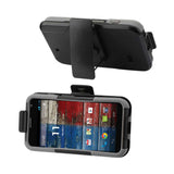 REIKO MOTOROLA MOTO X 3-IN-1 HYBRID HEAVY DUTY HOLSTER COMBO CASE IN GREY BLACK