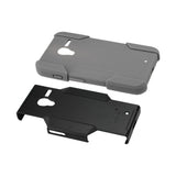 REIKO MOTOROLA MOTO X 3-IN-1 HYBRID HEAVY DUTY HOLSTER COMBO CASE IN GREY BLACK