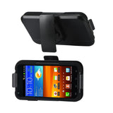 REIKO SAMSUNG EPIC 4G TOUCH 3-IN-1 HYBRID HEAVY DUTY HOLSTER COMBO CASE IN BLACK