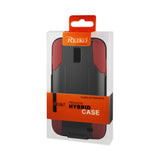 REIKO SAMSUNG GALAXY S II SKYROCKET 3-IN-1 HYBRID HEAVY DUTY HOLSTER COMBO CASE IN BLACK RED