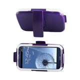 REIKO SAMSUNG GALAXY S3 3-IN-1 HYBRID HEAVY DUTY HOLSTER COMBO CASE IN PURPLE CLEAR