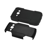 REIKO SAMSUNG GALAXY RING 3-IN-1 HYBRID HEAVY DUTY HOLSTER COMBO CASE IN BLACK