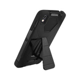 REIKO ALCATEL IDOL 4 HYBRID HEAVY DUTY CASE WITH KICKSTAND IN BLACK