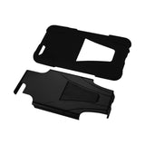 REIKO IPHONE 6 PLUS HYBRID HEAVY DUTY CASE WITH KICKSTAND IN BLACK