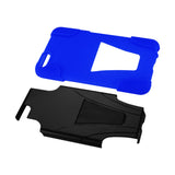 REIKO IPHONE 6 PLUS HYBRID HEAVY DUTY CASE WITH KICKSTAND IN NAVY BLACK