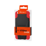 REIKO IPHONE 6 PLUS HYBRID HEAVY DUTY CASE WITH KICKSTAND IN RED BLACK