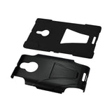 REIKO NOKIA LUMIA 1520 HYBRID HEAVY DUTY CASE WITH KICKSTAND IN BLACK
