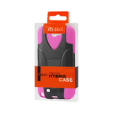 REIKO SAMSUNG GALAXY NOTE 2 HYBRID HEAVY DUTY CASE WITH KICKSTAND IN BLACK HOT PINK