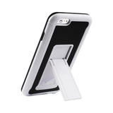 REIKO IPHONE 6 PLUS HYBRID HEAVY DUTY CASE WITH VERTICAL KICKSTAND IN BLACK WHITE