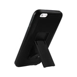 REIKO IPHONE 6 PLUS HYBRID HEAVY DUTY CASE WITH VERTICAL KICKSTAND IN BLACK