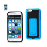 REIKO IPHONE 6 HYBRID HEAVY DUTY CASE WITH VERTICAL KICKSTAND IN BLACK NAVY