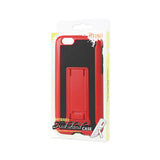 REIKO IPHONE 6 HYBRID HEAVY DUTY CASE WITH VERTICAL KICKSTAND IN BLACK RED
