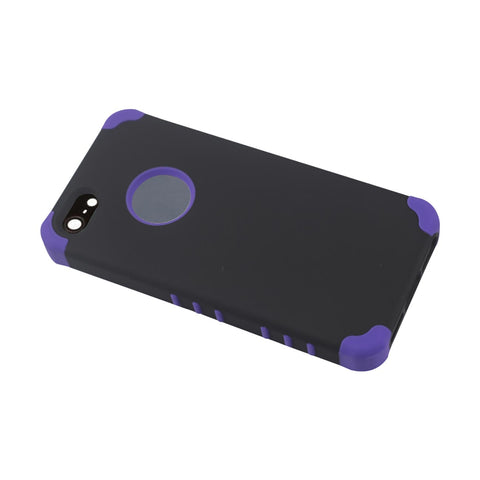 REIKO IPHONE 5/5S/SE HYBRID HEAVY DUTY CASE IN BLACK PURPLE