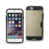 REIKO IPHONE 6 SLIM ARMOR HYBRID CASE WITH CARD HOLDER IN GOLD