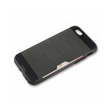 REIKO IPHONE 6 SLIM ARMOR HYBRID CASE WITH CARD HOLDER IN GRAY