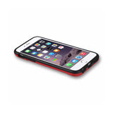 REIKO IPHONE 6 SLIM ARMOR HYBRID CASE WITH CARD HOLDER IN RED
