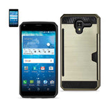 REIKO KYOCERA HYDRO VIEW SLIM ARMOR HYBRID CASE WITH CARD HOLDER IN GOLD