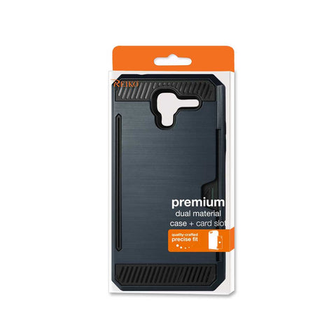 REIKO KYOCERA HYDRO VIEW SLIM ARMOR HYBRID CASE WITH CARD HOLDER IN NAVY