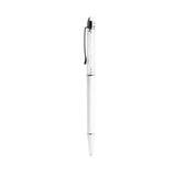 REIKO CRYSTAL STYLUS TOUCH SCREEN WITH INK PEN IN WHITE