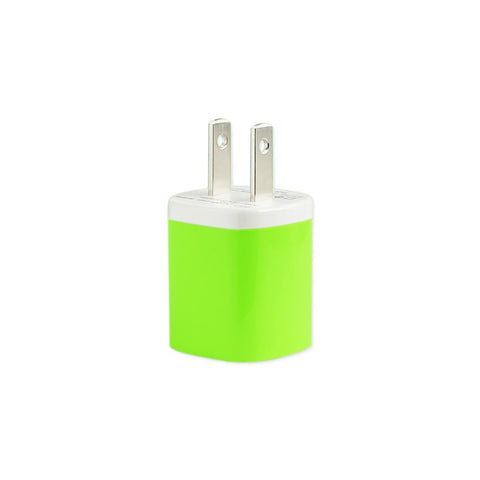 REIKO 1 AMP WALL USB TRAVEL ADAPTER CHARGER IN GREEN