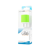 REIKO 1 AMP WALL USB TRAVEL ADAPTER CHARGER IN GREEN