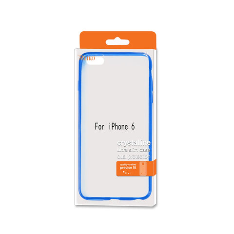 REIKO IPHONE 6 CLEAR BACK FRAME BUMPER CASE IN NAVY