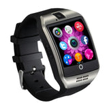 Bluetooth Smart Watch Curved surface Camera Support SIM Card For Smartphone