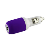 REIKO IPHONE 4G 1 AMP USB CAR CHARGER WITH CABLE IN PURPLE