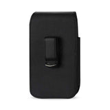 VERTICAL LEATHER POUCH SAMSUNG S4/ I9300 WITH MEGNETIC AND BELT CLIP IN BLACK (5.78X3.15X0.71INCHES PLUS)