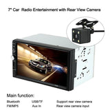 Double 2 Din Car Stereo MP5 MP3 Player Radio Bluetooth USB AUX + Parking Camera