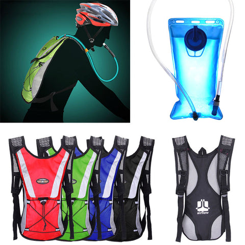 Water Bladder Bag Backpack+Hydration Packs Hiking Camping 2L