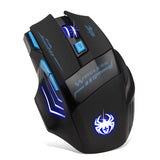 Adjustable 2400DPI Optical Wireless Gaming Game Mouse For Laptop PC