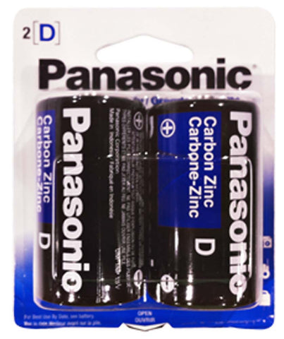 2pcs Of D-cell - Super Heavy Duty- Panasonic Batteries :  ( Pack of  12 Sets )
