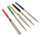 5 Piece Mini Diamond Files With Color Coded Dipped Handles :(Units= 10)