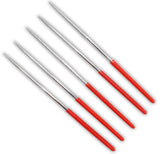 5 Piece 5-3/4" Assorted Round Diamond File Set  (ToolUSA: F-73555)