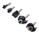 5 Pc Straight Tip Router Bits Set  (ToolUSA: TJ03-06415)