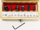 6 Pc. Tungsten Carbide Router Bits Set  (ToolUSA: TJ03-06416) :(Units= 6)