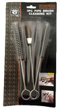 3 Piece set of 7" Long Pipe Cleaning Brushes Suitable For Cleaning Spray Gun Equipment
