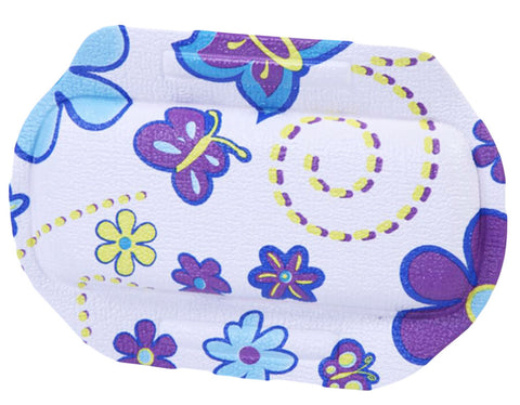 PVC Environmental Massage Bath Spa Pillow Non-skid Sucker Tub Cushion-Butterfly