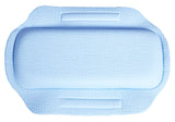PVC Environmental Massage Bath Spa Pillow Non-skid Sucker Tub Cushion-Blue