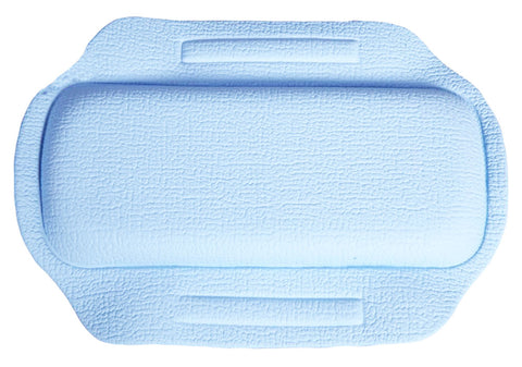 PVC Environmental Massage Bath Spa Pillow Non-skid Sucker Tub Cushion-Blue