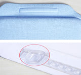 PVC Environmental Massage Bath Spa Pillow Non-skid Sucker Tub Cushion-Blue