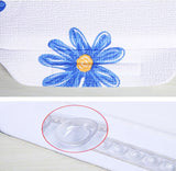 PVC Environmental Massage Bath Spa Pillow Non-skid Sucker Tub Cushion-Flower