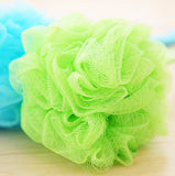 Colorful Scrubber Loofah Sponges Massage And Clean Body With Long Handle-Green