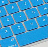 Keyboard Decal Macbook Keyboard Stickers Skin Logos Cover Blue