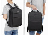 Simple Style Laptop Backpack Business Backpack Travel Bag Black